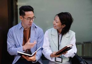 couple having a conversation about their finances